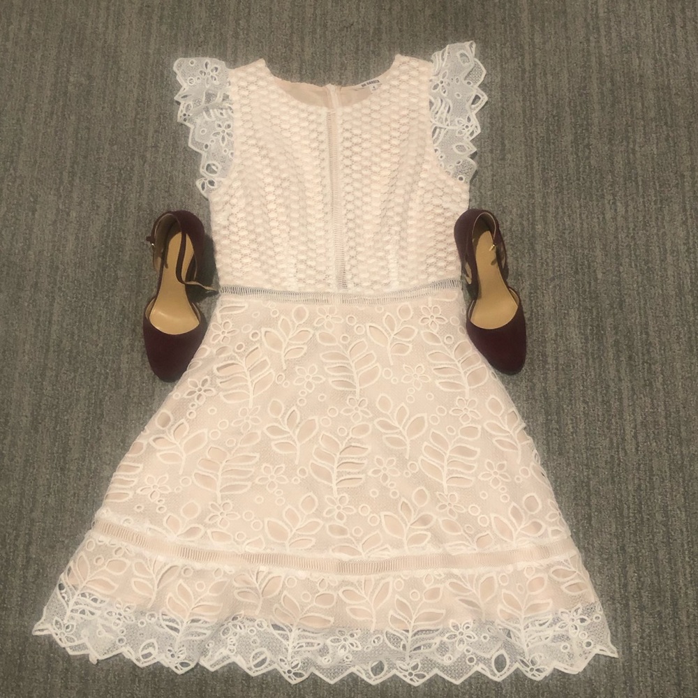 White lace dress